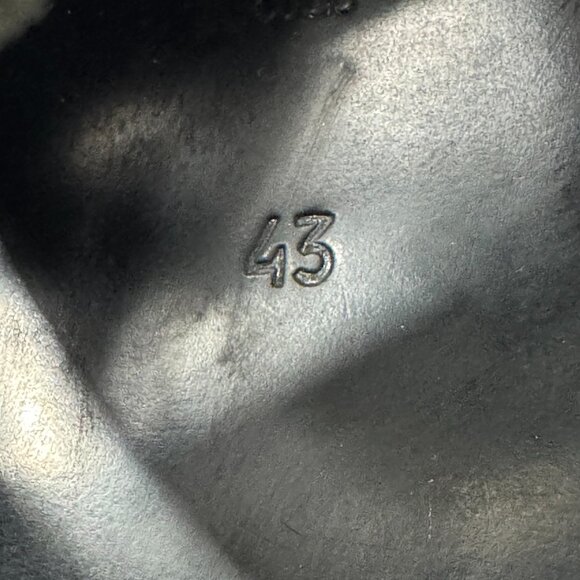 Brador Made in Italy Black Leather Strappy Sandals, Size 43 - Picture 13 of 15